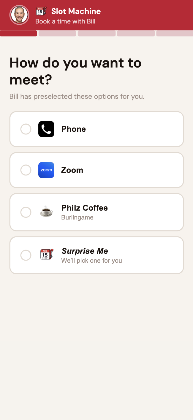 Venue picker
